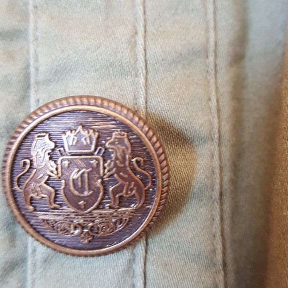 Dressbarn Open Front Green Blazer - Picture 3 of 8